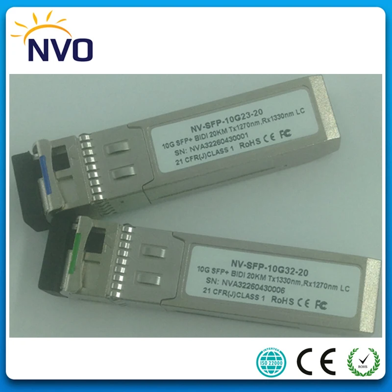 Волоконно оптический модуль 10G BIDI SFP + LR 1270/1330nm 20 KM A/B приемопередатчика LC