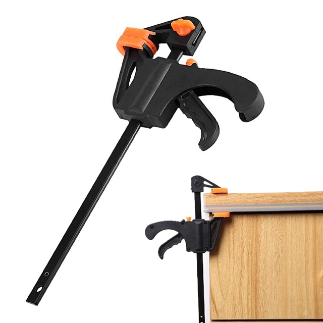 Woodworking Clamps Bar 4"/6''/8''/10''/12'' F Clamp Quick Ratchet