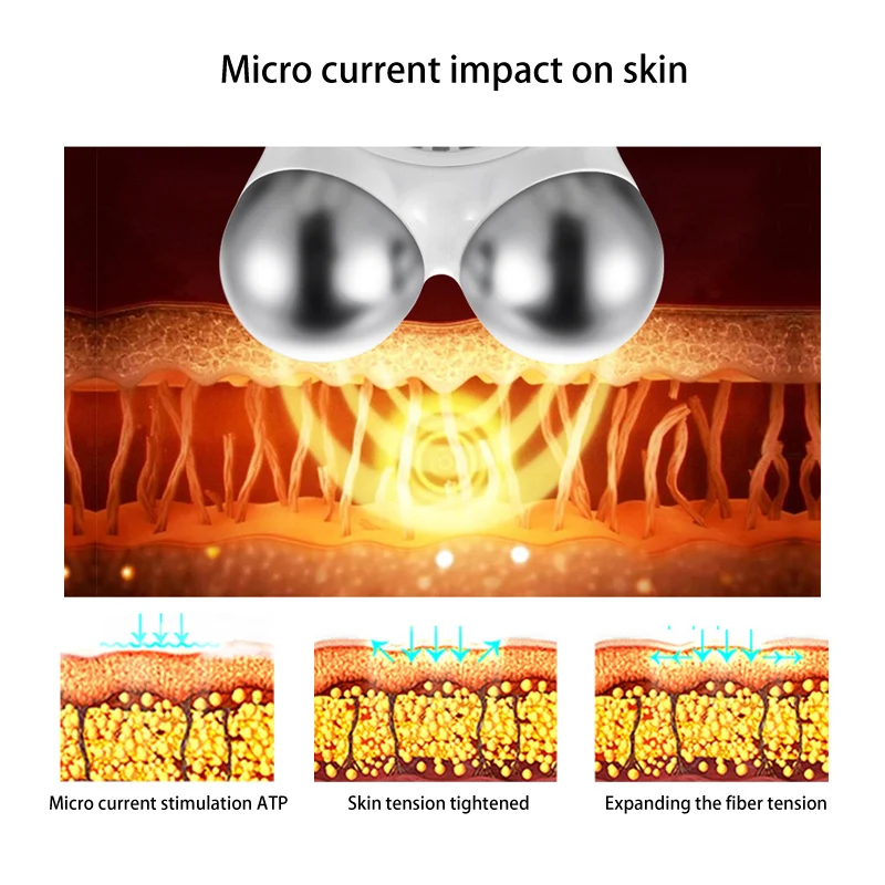 Facial Massager For Face Massager Face Lifting Microcurrent Roller Massager Facial Microcurrent Dev