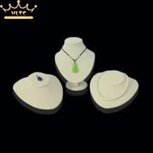 Бежевый бархат, качественное ювелирное изделие, дисплей для ожерелья, стенд, держатель, стойка с вешалкой, комплект для органайзера