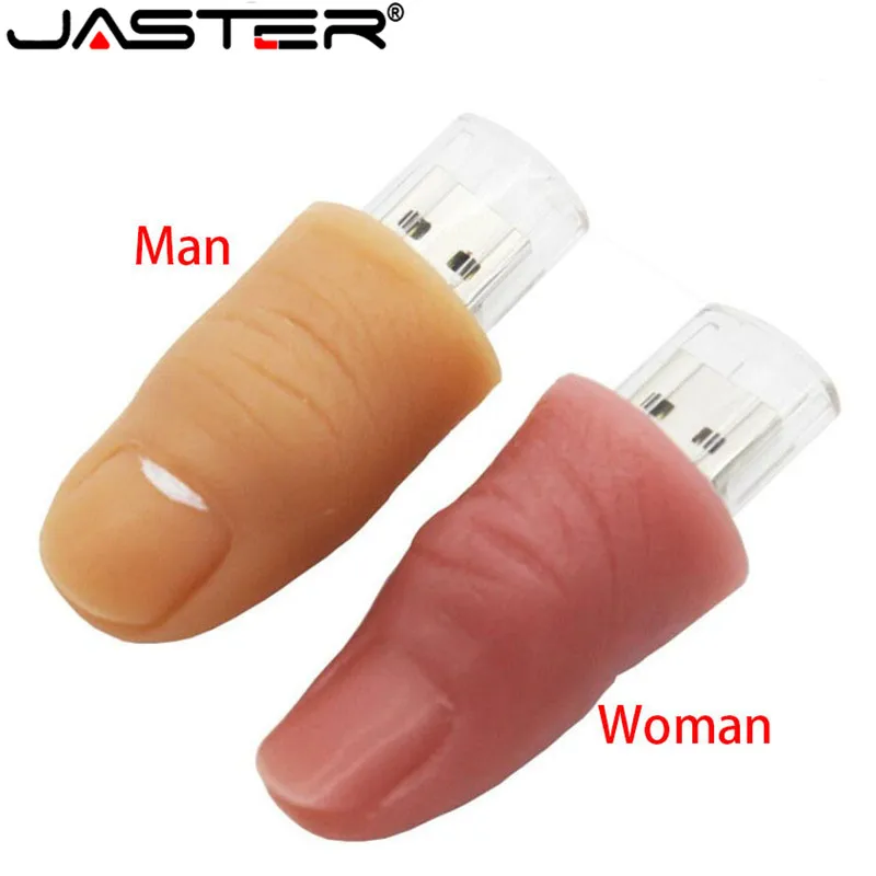 

JASTER thumb first finger USB Flash Drive U Disk USB Creativo Pendrive Memory Stick Thumb pen drive Gift