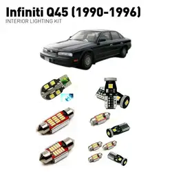 Светодиодные Внутреннее освещение для Infiniti q45 1990-1996 15 шт Led Автомобильные фары комплект освещения автомобильные лампы Canbus