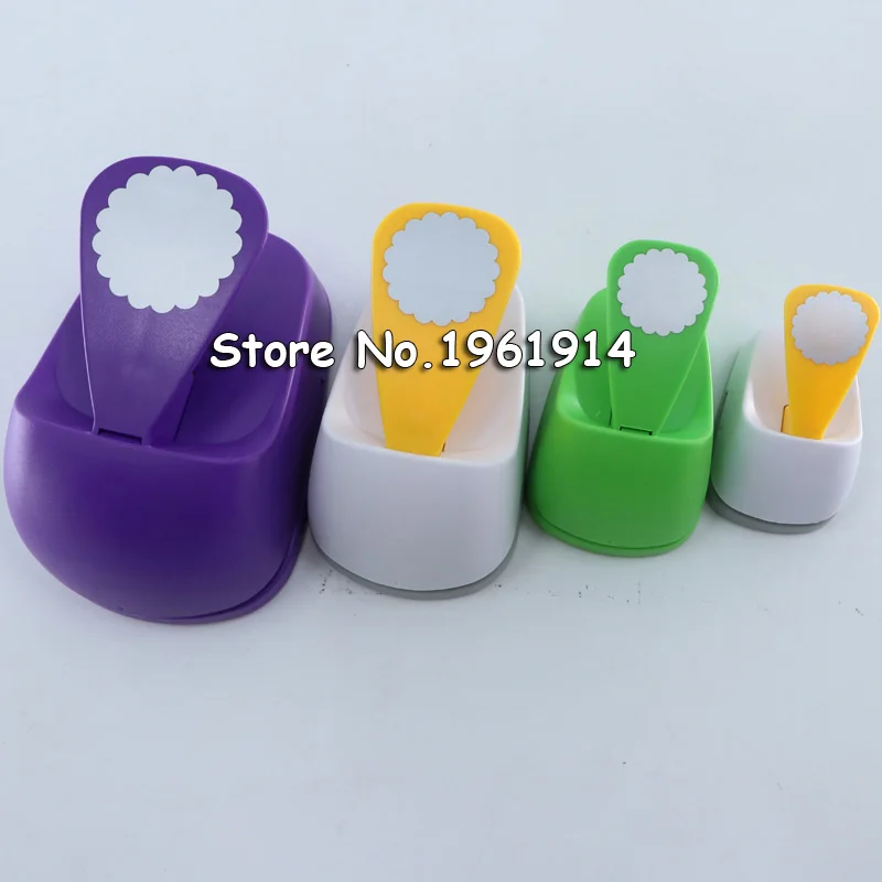 

3 sizes Wave Circle design eva foam punch paper puncher scrapbooking cutter hole punch craft punch for DIY artwork Embossers