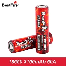 18650 Battery 3100mAh 60A Vape Battery for Vaporesso Luxe Polar Swag SMOK Species X-PRIV Mag Alien Vgod VOOPOO Drag 2 Mod A135