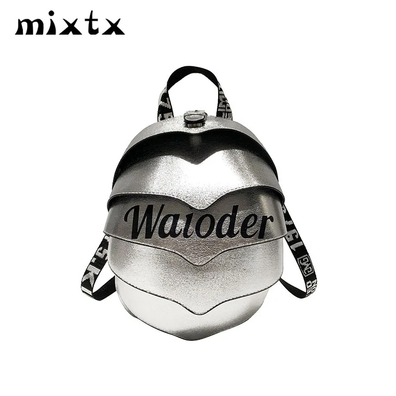 mixtx Woman New Trend Beetle Laser Backpack Boy Girl Cool School Bag Teenager Student Back Pack Unisex Couple Cute Shoulder Bag