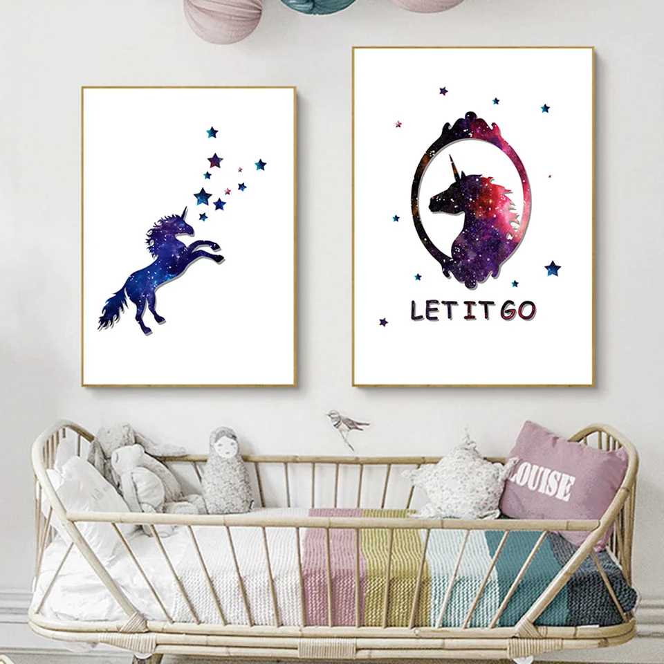 Creative-Starry-Sky-Horse-Posters-And-Print-Art-Canvas-Painting-Wall-Pictures-For-Kids-Rooms-Decor (1)