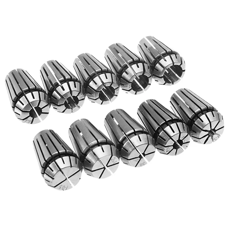 

10pPcs/set ER16 1-10mm Spring Collet CNC Carving Machine Milling Chuck Collet Lathe Tool For Grinding