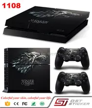 New Wrap Skin Stickers For PS4 Console Cover For PS4 Playstaion 4 Console + 2Pcs Controller Protective Skins Accessory