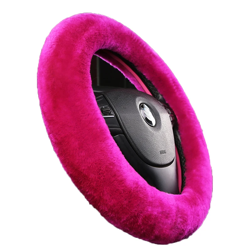 OGLAND Authentic Sheepskin Car Styling steering wheel covers for Australia Merino Wool Natural