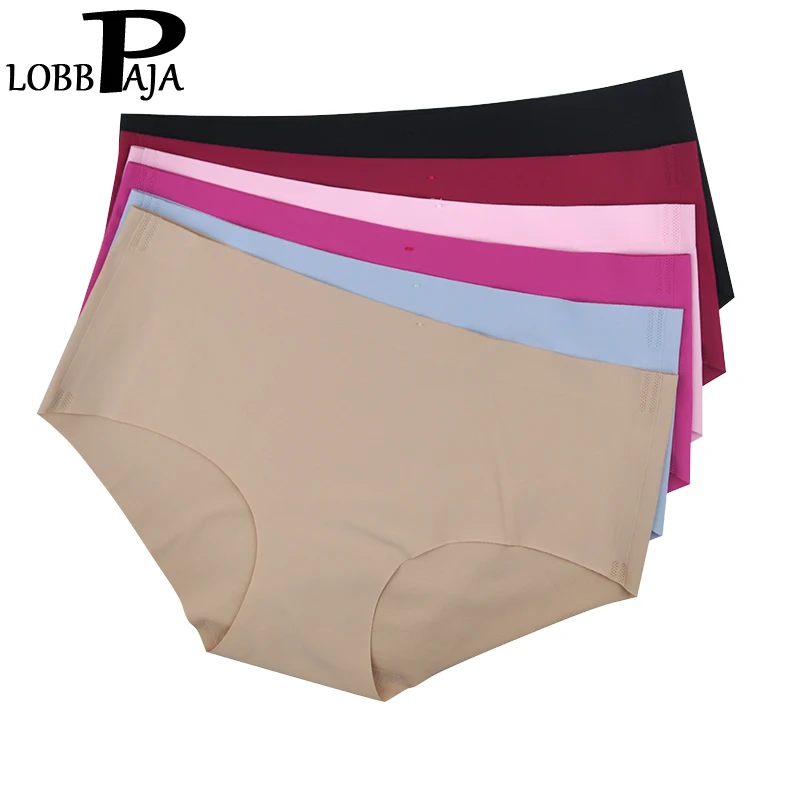 Нижнее белье LOBBPAJA 6 шт. бесшовные летние женские трусы с низкой талией|seamless underwear