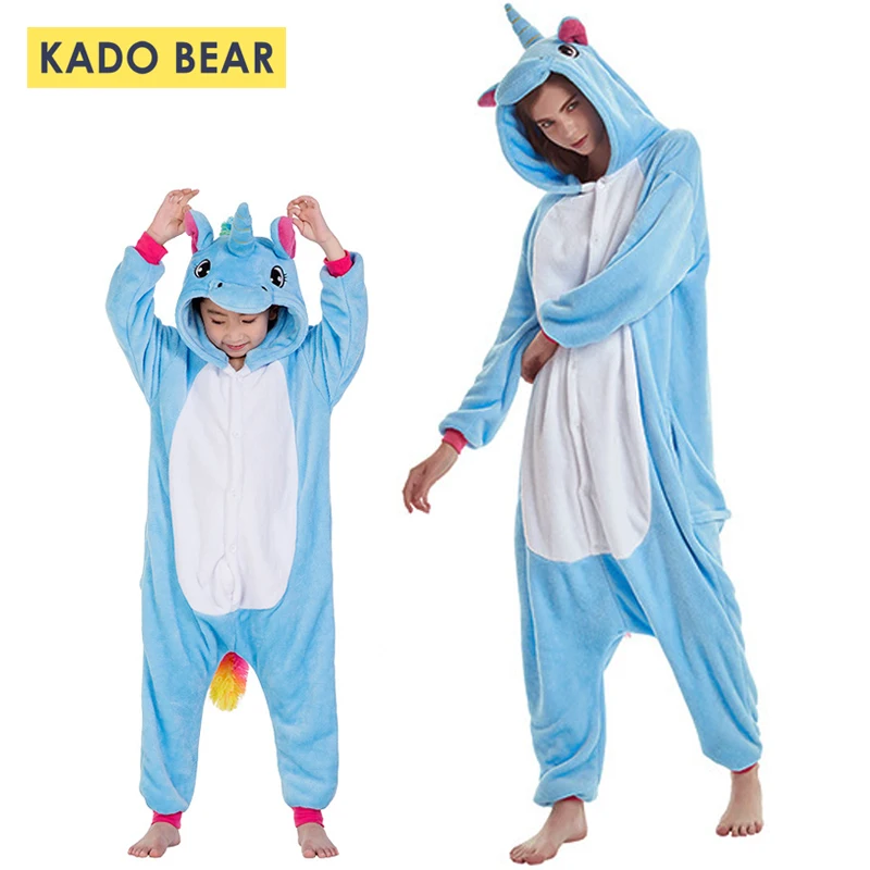 

Children Flannel Pajamas Kids Unicorn Sleepwear Family Matching Mother Daughter Pyjamas Baby Girls Boys Pijamas Clothes Outfits