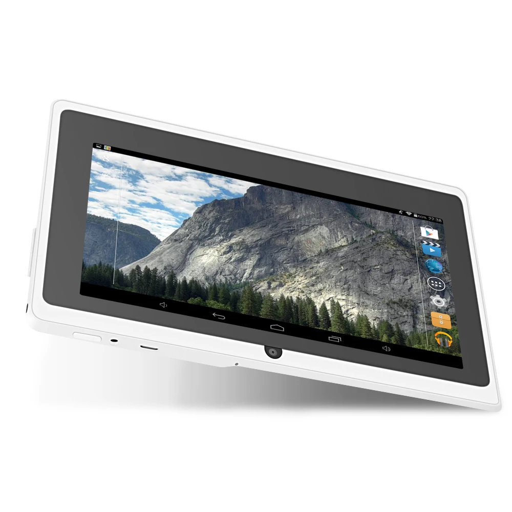 Низкая цена! Yuntab 7 дюймов Tablet Q88, Android Tablet PC, планшет Allwinner A33, 4 ядра Tablet 1,5 ГГц двойной Камера Wi-Fi внешний 3G