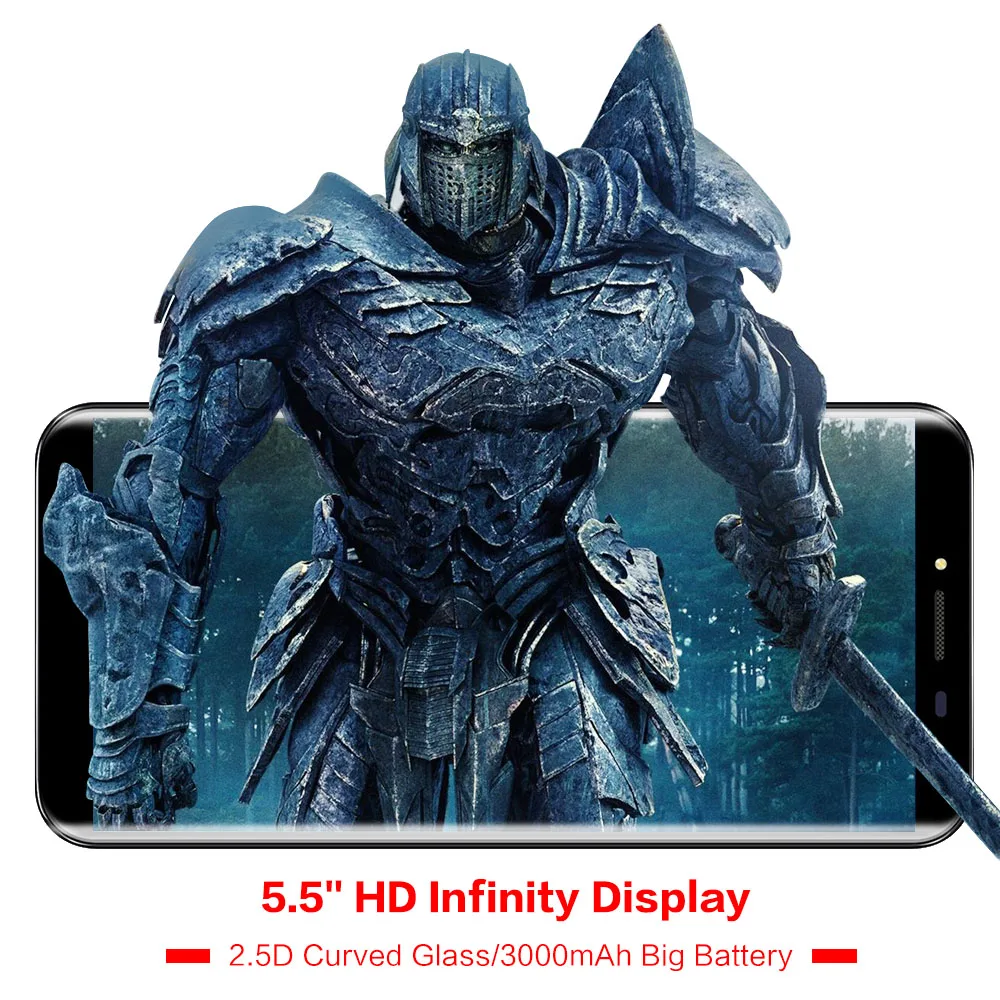 Original OUKITEL C8 5 5 18 9 Infinity Dispaly 3G Mobile Phone Android 7 0 Quad