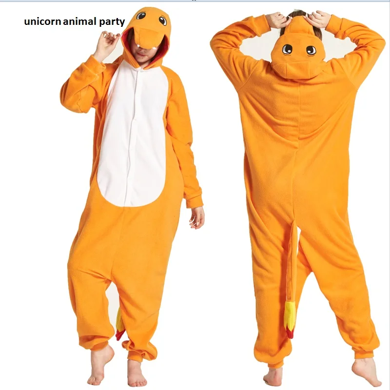 

Anime Pokemon Charizard Pajamas Charmander Kigurum Unisex Adult Animal Onesies Cosplay Costume Pyjamas Fire Dragon Jumpsuit