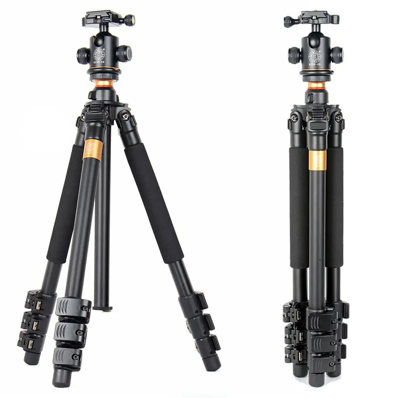 QZSD Q471 SLR font b Camera b font Photography Pull Buckle Aluminum Tripod Portable Travel font