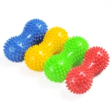 Силиконовые массажный шар для йоги фасции арахиса Акупрессура мышцы расслабляющий шар ролики Назад триггер точка терапии Спорт Тренажерный зал акциза