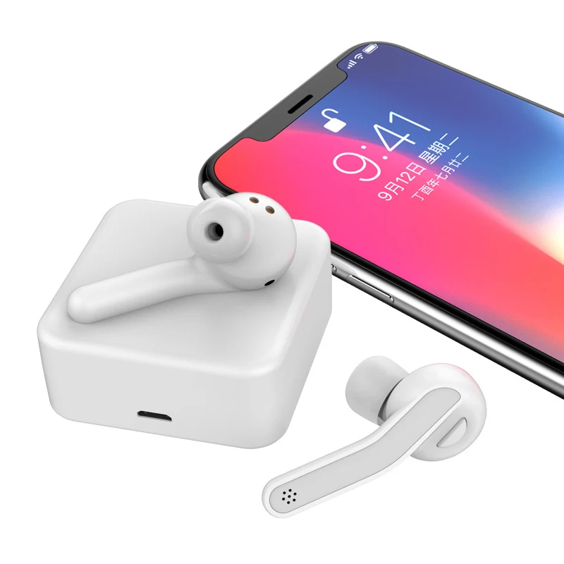 

True Wireless Earphones TWS Earbuds Bluetooth 5.0 Headsets Stereo Earphones In Ear Earphones with Mic Charger Box for Phones