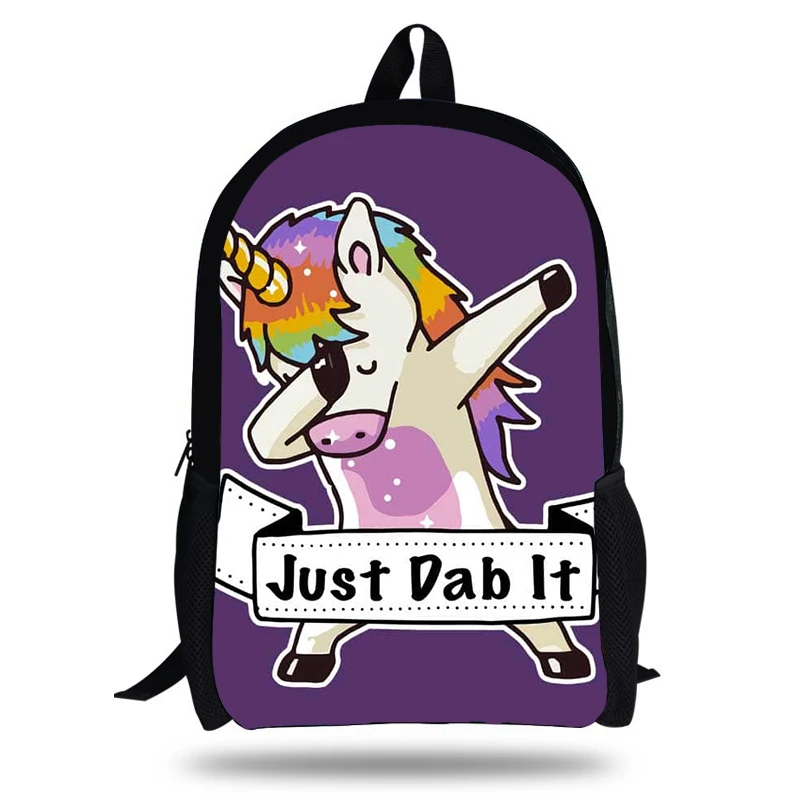 Best New style Dab Panda Unicorn Printing Backpack Nylon Backpacks for Teenage Girls Travel School Hip hop Bag Mochila