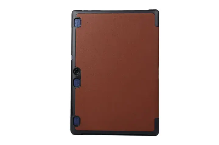 3 в 1 умный кожаный чехол-подставка для lenovo Tab 2 A10-70 A10-70L A10-70F A10 70 10," планшет+ Защитная пленка+ стилус - Цвет: Brown