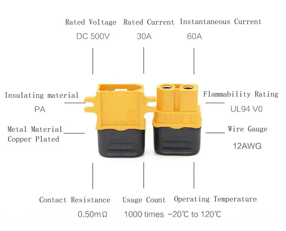 20 шт.(10 пар) Высокое качество XT30 XT30U XT60 XT60H XT60L XT60PW XT90 XT90S разъем для батареи мультикоптера