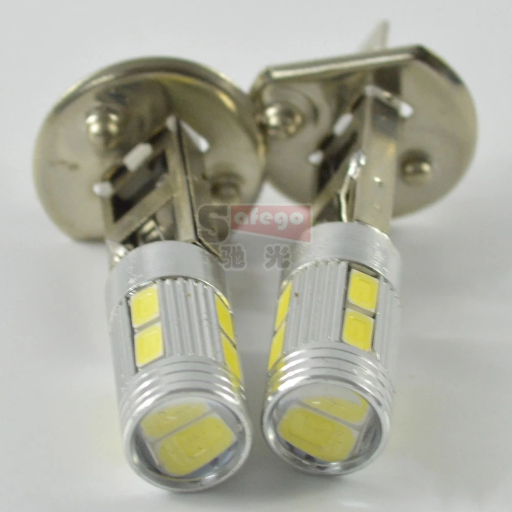 2 шт. Противотуманные фары H1 H3 10D 5730 светодиодный фонарь 10SMD Автомобильная
