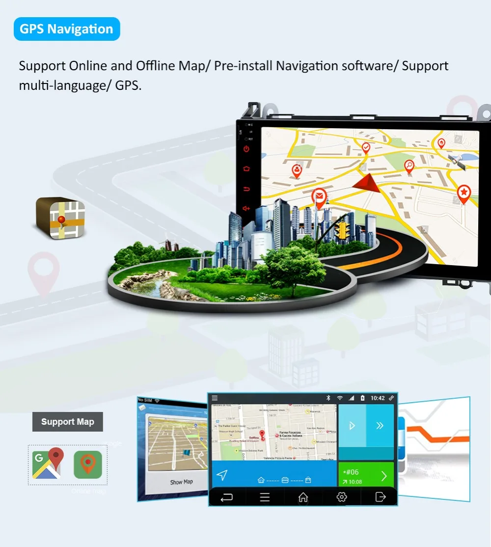 Flash Deal Octa Cores Android 9.0 Radio WIFI 2din GPS Head unit for Mercedes Benz B200 A B Class W169 W245 Viano Vito W639 Sprinter W906 BT 13