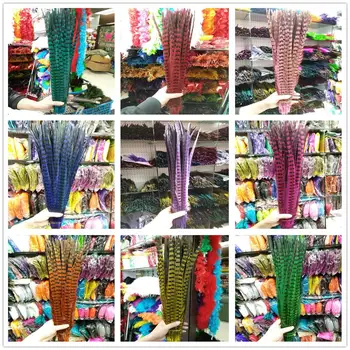 

Hot Selling 100pcs Pretty 16-18inches/40-45cm natural pheasant feather, jewelry Wedding Decorations Pheasant Feather plume