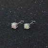 Classic Opal Earrings for Women 925 Sterling Silver Stud Earrings Round Small Earrings Christmas Gift 5