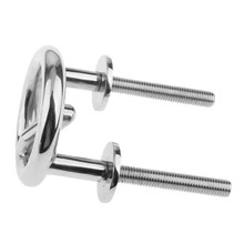 Петля из нержавеющей стали, водный лыжный подъемник, крюк для транца, крепление для глаз, 3 'кольцевой крюк-приманка, лодка для водных лыж, аксессуары для морского оборудования