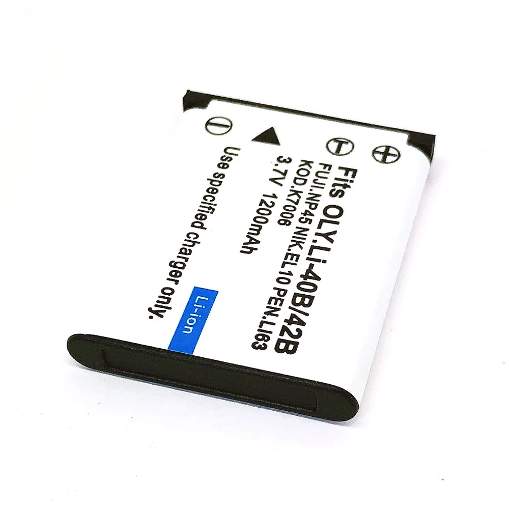 Li-42B Li42B Li ion аккумулятор 40B 42B Li-40B D-Li63 NP-45 EN-EL10 D-Li108 NP-80 NP-82 KLIC-7006 аккумулятор для Olympus адаптер Pentax Fuji Fujifilm Nikon