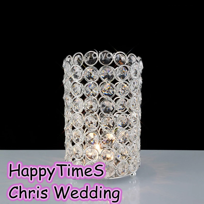 16cm High Wedding Center Piece Decoration Candle Holder Glass