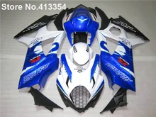 Новый горячий moto части обтекатели для 07 08 Suzuki белый синий черный GSXR1000 K7 K8 обтекатель комплект для GSXR 1000 2007 2008 MU37