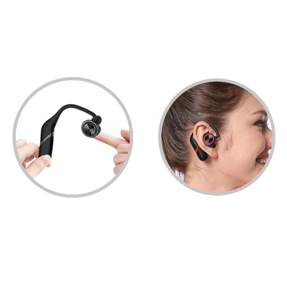 Водонепроницаемый Bluetooth стерео гарнитура, наушники истинные Беспроводные спортивные наушники HiFi Handsfree удобно носить