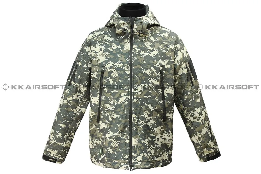 TAD Мужская водонепроницаемая ветровка на молнии(Multicam TAN GRAY BK ACU OD) CL-05 зимняя куртка