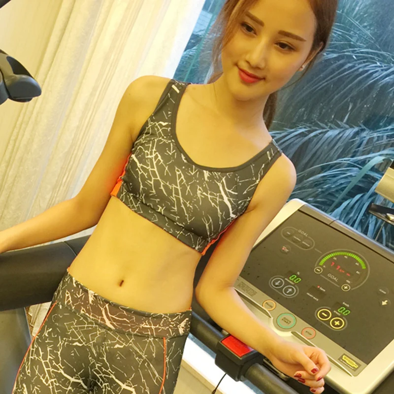 

fitness Highly Shockproof Stone Bra Steel Ring Fixing Vest Sport Gather Running bra