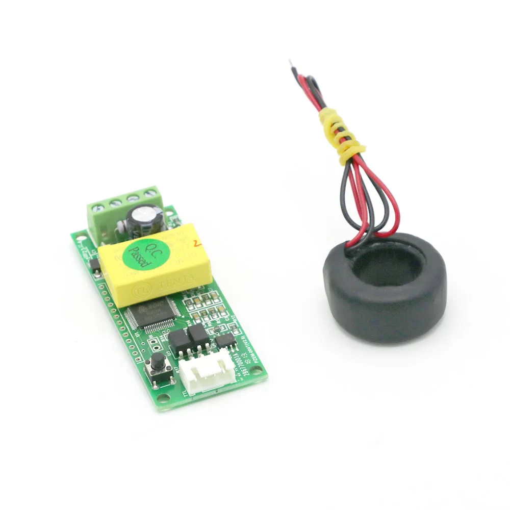 

AC 80-260V 100A Electric Monitoring And Communication Module TTL Port Power Energy Meter Monitor Voltmeter with CT coil