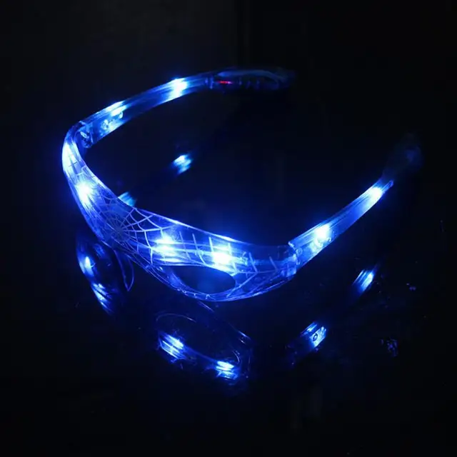 NEW Fashion 3 Colors Flashing 8 LEDs Glow Sunglasses Luminous Party Decorative Glowing Classic Gift Bright Light Festival Gifts