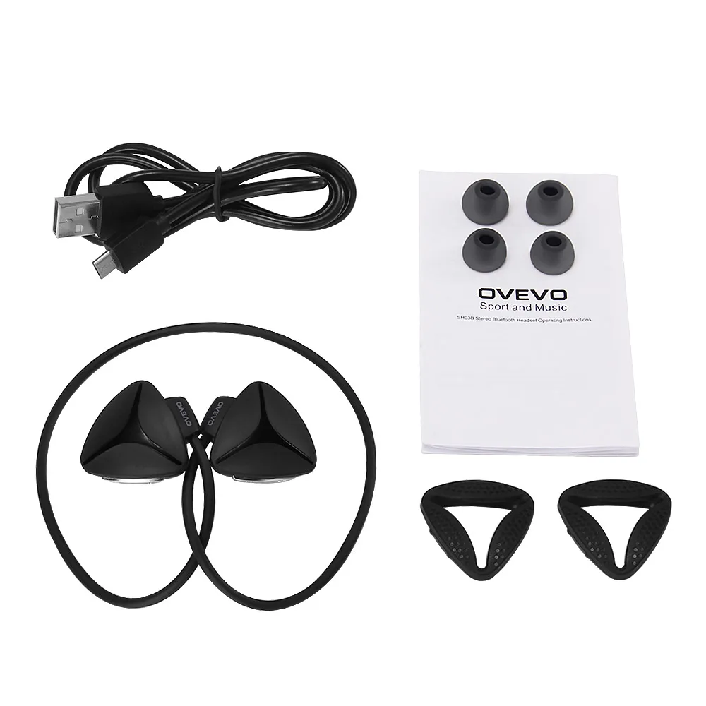 OVEVO SH03B WIRELESS STEREO SPORT HEADPHONE CAPACITIVE MIC WATERPROOF 187380 6