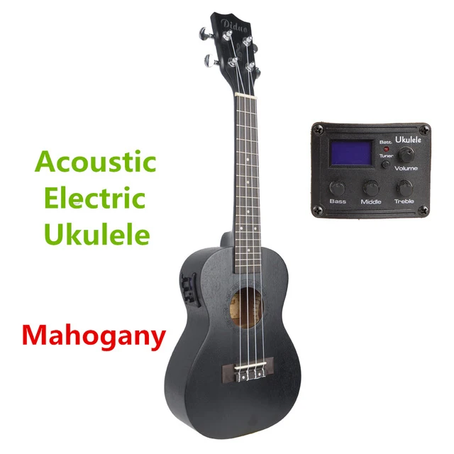Soprano Concert Tenor Acoustic Electric Ukulele 21 23 26 Inch Mini Guitar Ukelele Black Mahogany Guitarra Plug-in pick up Uke Soprano Concert Tenor Acoustic Electric Ukulele 21 23 26 Inch Mini Guitar Ukelele Black Mahogany Guitarra Plug-in pick up Uke