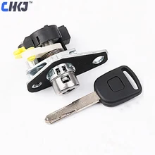 CHKJ Задняя Крышка багажника багажная крышка защелка замок в сборе для крышки багажника для 06-11 Honda Civic автомобильный замок багажника цилиндр с ключом