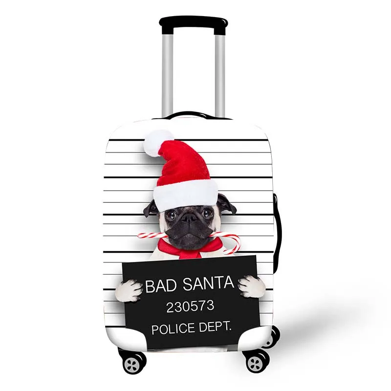 Забавный Чехол для багажа с надписью Bad Guilty Dog, аксессуары для путешествий, эластичный чехол для костюма, защитный чехол, пылезащитный чехол, чехлы для 18-28 дюймов - Цвет: pxtdog08