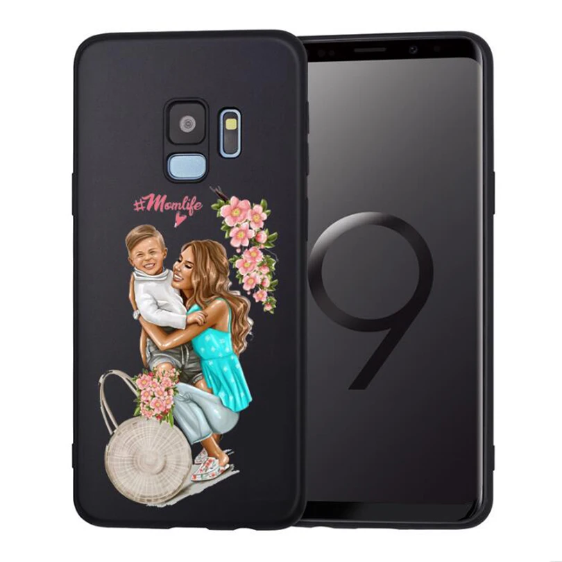 Мышонок I Love Mama мышь Супер для мам и дочек чехол телефона Samsung Galaxy S8 S9 S10 плюс S7 S6