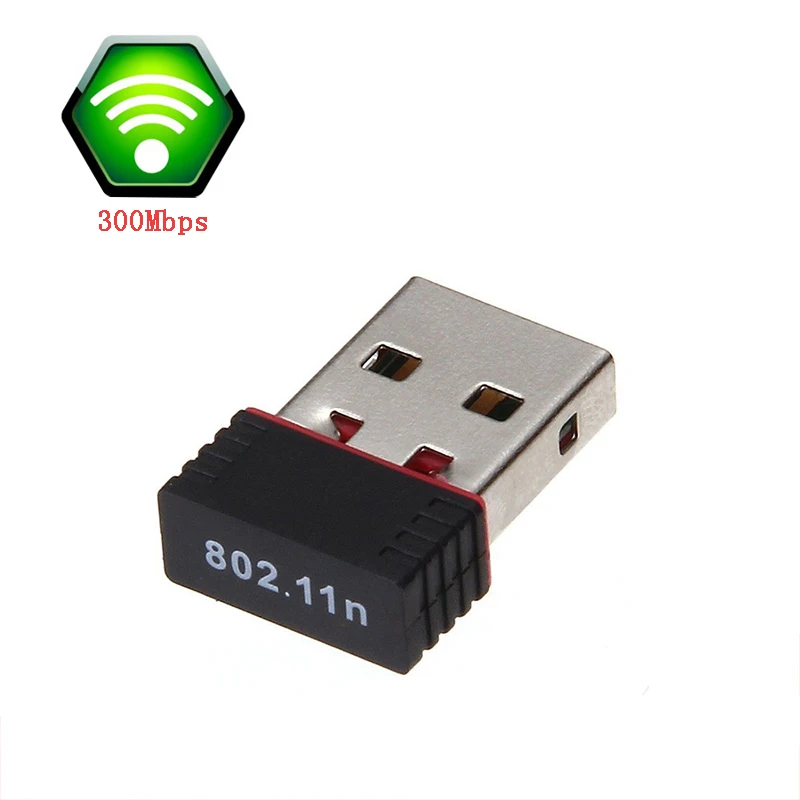 Chielecna 300 Мбит/с мини USB Wifi ключ беспроводной адаптер сетевой LAN карты 802.11N