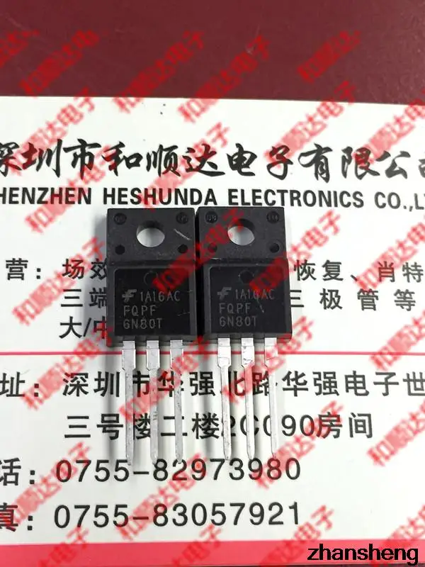 Ady-ic 10PCS/LOT FQPF6N80C TO-220F 800V 6A g |