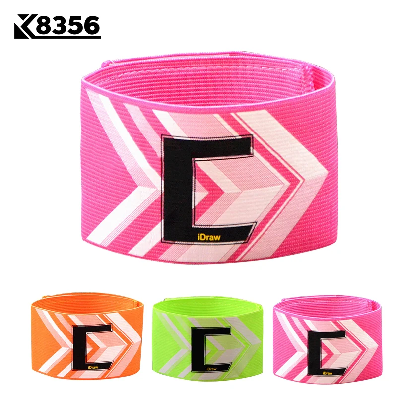 

K8356 Spandex C Word Soccer Captain Armband Outdoor Sport Captain Armband Fan Supplies Football Training Supplies Captain