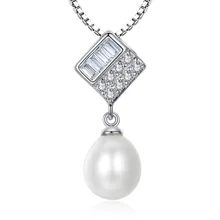 Пресной воды Ювелирные изделия из жемчуга гарантировано серебро 925 пробы с 5 шт./лот yh40859