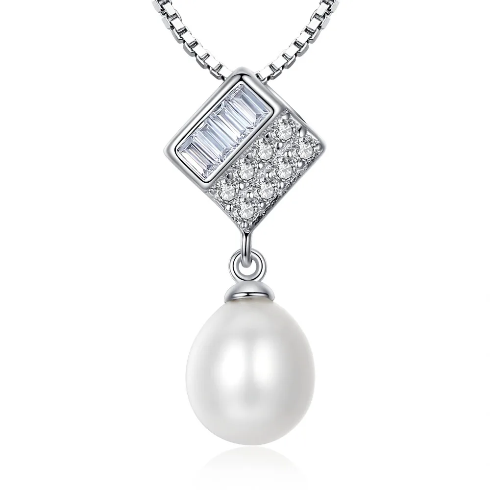 

Freshwater Pearl Jewelry 100% Guaranteed Solid 925 Sterling Silver With 5pcs/lot yh40859