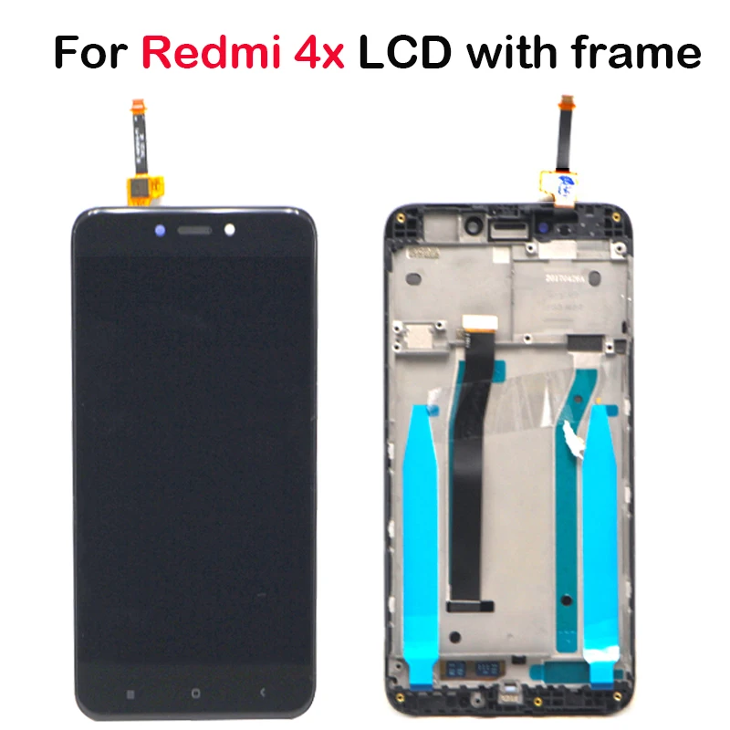 

5.0" For Xiaomi Redmi 4X LCD Display Touch Screen Digitizer Assembly with Frame Replacement Parts Redmi 4X LCD