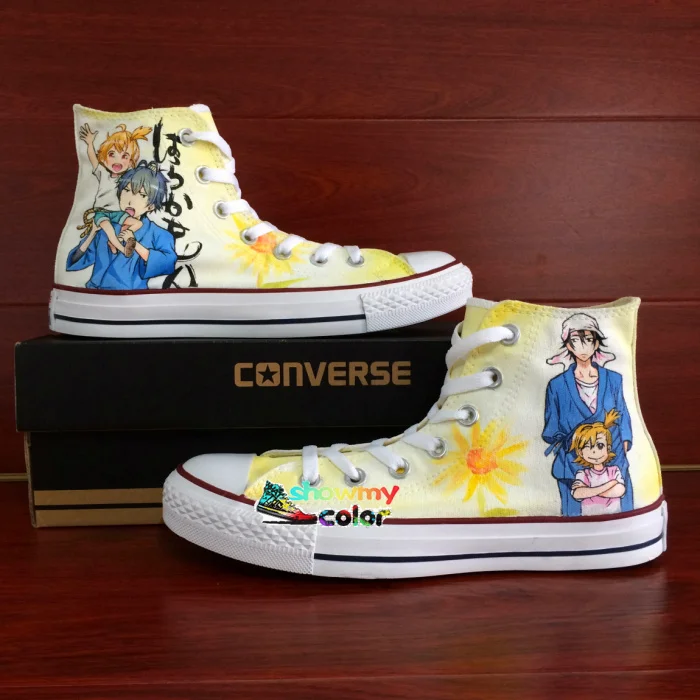Prix pour Haute Top D'origine Converse Chuck Taylor Anime Cosplay Chaussures Barakamon Conception Peinte à la main Sneakers De Noël Cadeaux Prix pour Haute Top D'origine Converse Chuck Taylor Anime Cosplay Chaussures Barakamon Conception Peinte à la main Sneakers De Noël Cadeaux