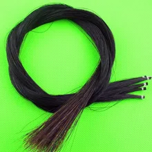 5 hanks Скрипка Альт Виолончель монгольский натуральный черный бант волос конский хвост 80-85 см